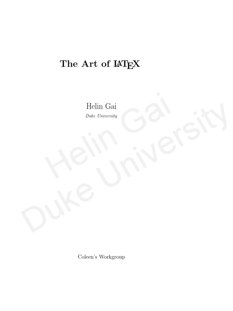 LaTeX Manual 8 6 | PDF | Te X | Typefaces