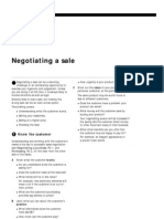 Negotiating a Sale