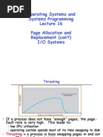 Thrashing & IO