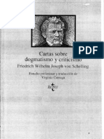 Cartas sobre dogmatismo y criticismo de Schelling