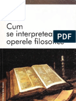 Ilie Parvu-Cum Se Interpreteaza Operele Filosofice-Punct (2001)