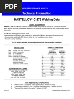 Hastelloy C-276 Welding