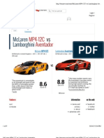 McLaren MP4-12C Vs Lamborghini Aventador
