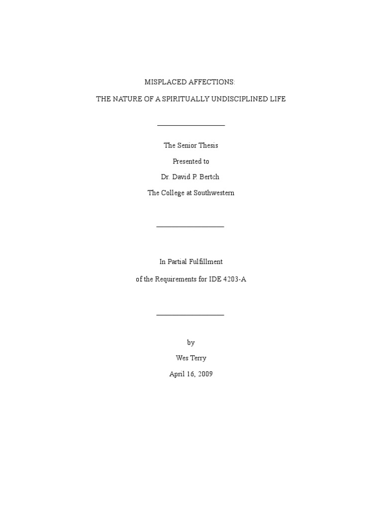 Misplaced Affections in Spiritual Life | PDF | Sin | Spirituality