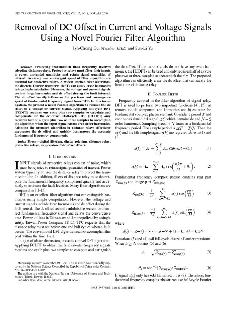 Removal of DC | PDF