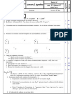 Devoir de Synthèse N°3 - Sciences Physiques - 2ème Sciences (2010-2011) MR Attaoui Hechmi PDF