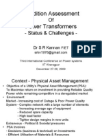 Condition Assessment Power Transformers: of - Status & Challenges