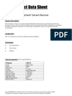 Product Data Sheet SKC-S: Spotcheck Solvent Remover