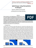 Zooming Digital Images Using Interpolation Techniques