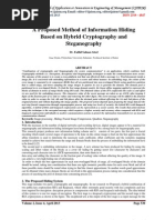 A Proposed Method of Information Hiding Based On Hybrid Cryptography and Steganography