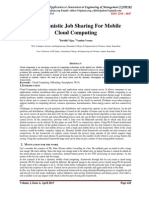 Opportunistic Job Sharing For Mobile Cloud Computing: Volume 2, Issue 4, April 2013