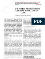 An Efficient Cordic Processor For Complex Digital Phase Locked Loop