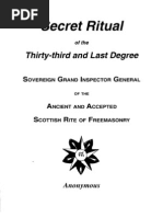 Download Secret Ritual of the 33 Degree Mason by agenzia massonica internazionale SN143571053 doc pdf