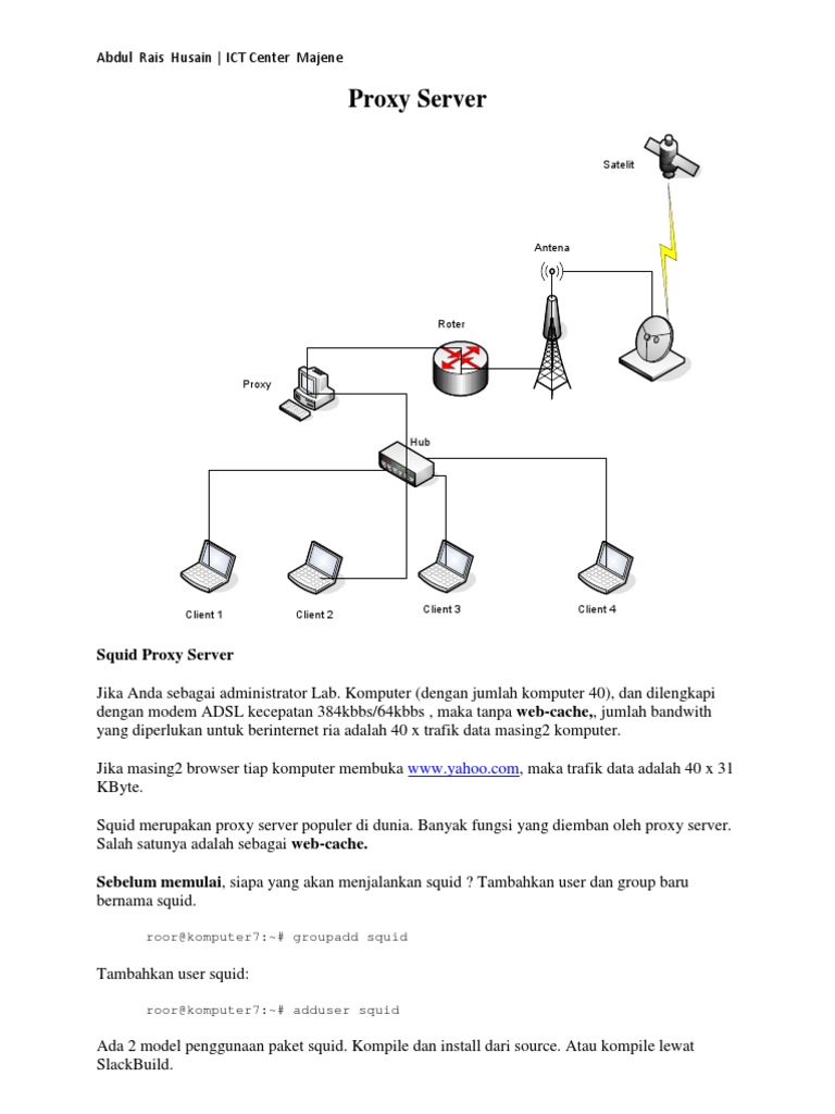 Panduan Instalasi Squid Proxy Server | PDF