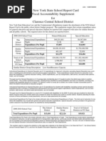 New York State Fiscal Accountability Scorecard For Clarence Central School District
