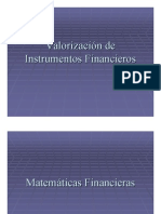 Valorizacion de Instrumentos Financieros