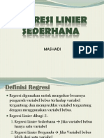 Makalah Regresi Linier Sederhana