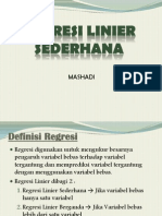 Regresi Linear Sederhana