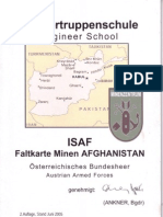 Pioniertruppenschule - ISAF, Faltkarte Minen AFGHANISTAN (ÖBH) (2005 Jun)