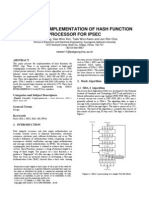 An Efficient Implementation of Hash Function Processor For Ipsec