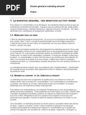 Marketing Sensor I El Goût Sens Physiologie