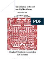The Quintessence of Secret Esoteric Buddhism Revised Edition 2008