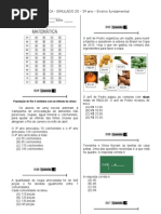 Simulado 20 (Mat. 5º ano)