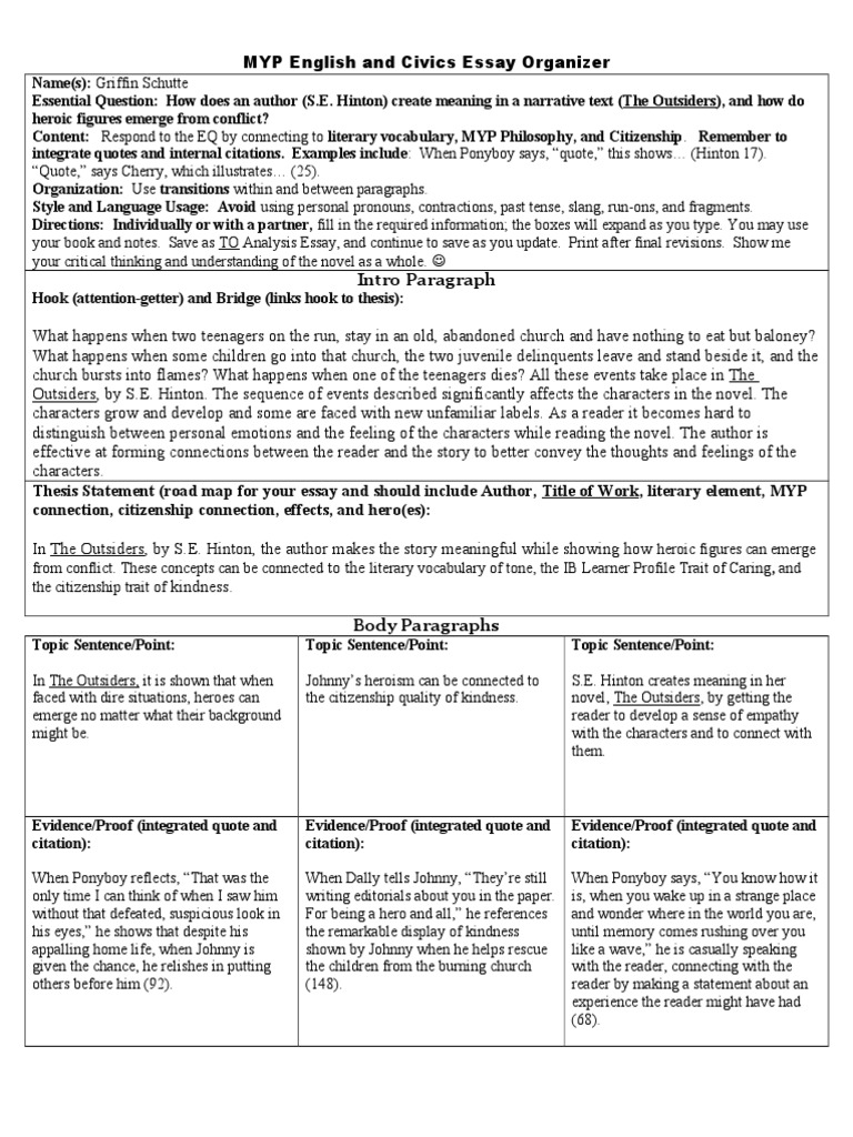 personal hero essay