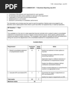 Business Reporting July 2010 Marks Plan