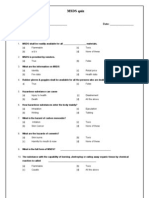 MSDS Quiz