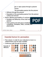 Diffusion and Permeability in Polymers