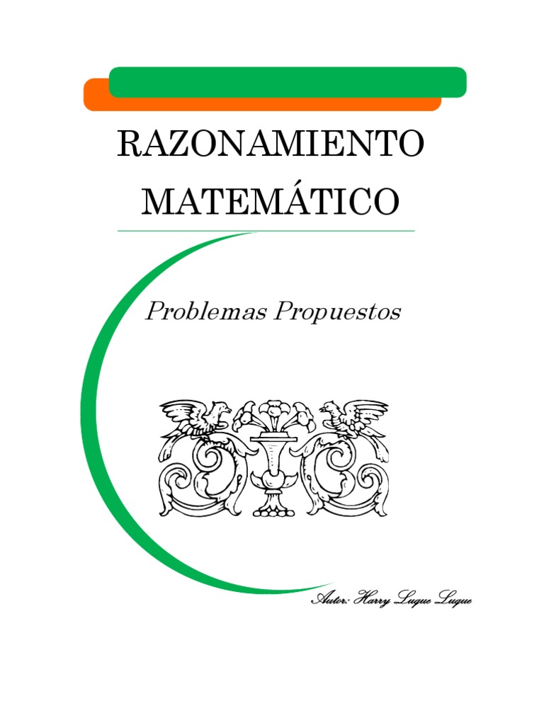 Problemas de Razonamiento Matemático | PDF | Pi | Matemática Elemental