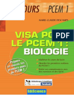Visa Pour Le PCEM1 Biologie