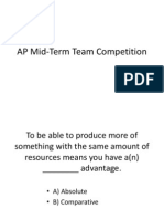 AP Midterm Study Guide