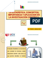 Tema Nº01 Estadistica, Importancia y Aplicaciones