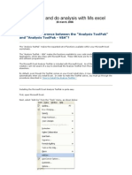 Analysis in Excel-Excel Analysis