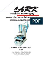MANUAL DE INSTRUÇÕES - Chaveteira Vertical Clark CHV 200