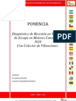 Diagnostico de Recesion en Valvulas de Escape Cat-3616 - Ponencia Peru