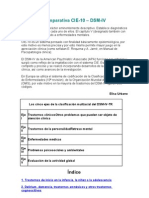 Comparativa CIE 10 - DSM IV (Descripción Ejes)