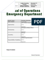 Emergency Department Policy