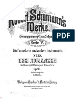 Romances for Oboe Violine and Piano Schumann r