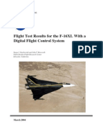 NASA - Flight Test Result for the F-16XL With Digital Flight COntrol System