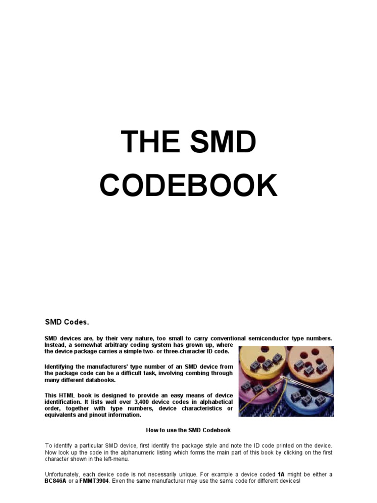 SMD Codebook PDF | PDF | Field Effect Transistor | Transistor