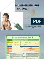 Jadwal Imunisasi IDAI 2011