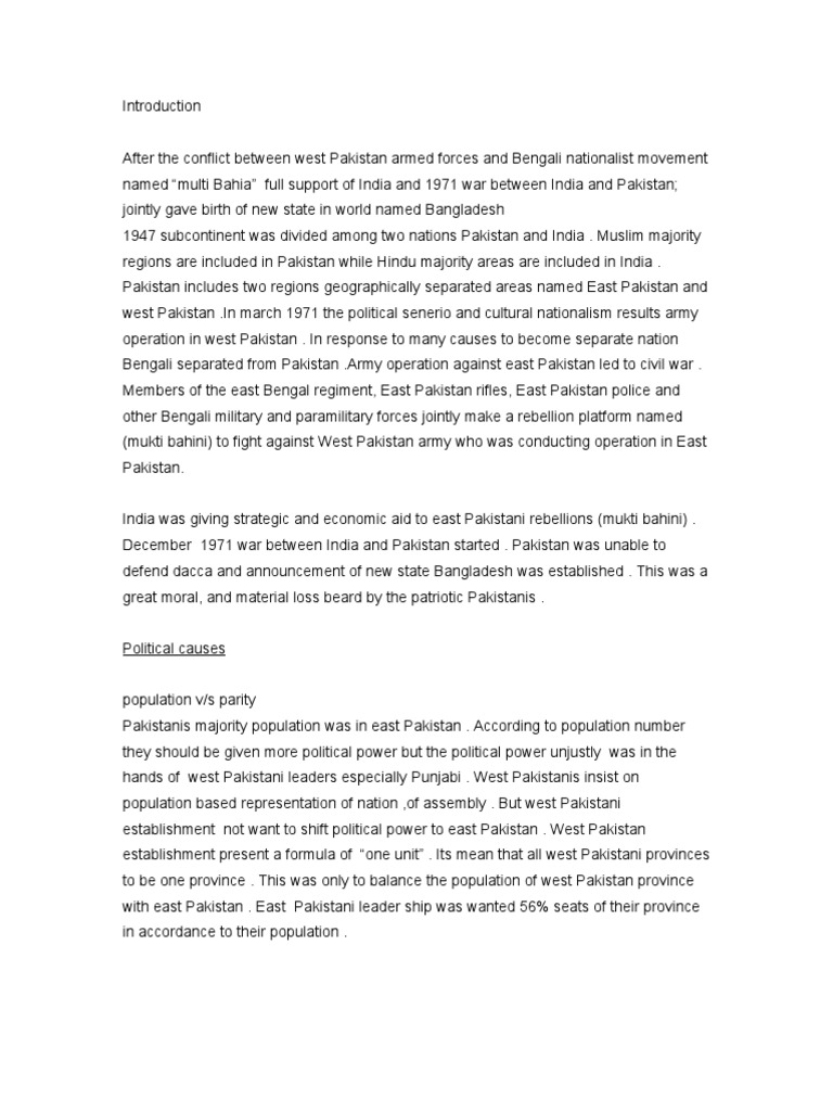 Dismemberment of Pakistan: East's Struggle | PDF | Zulfikar Ali Bhutto ...
