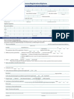 License Registration Form