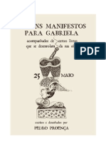 Pedro Proença, Alguns Manifestos para Gabriela