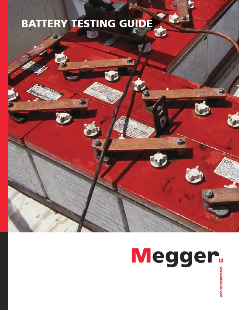 MeggerBattery Testing Guide PDF Battery (Electricity) Battery