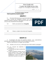 A.1 - Teste Diagnóstico - Paisagens Terrestres