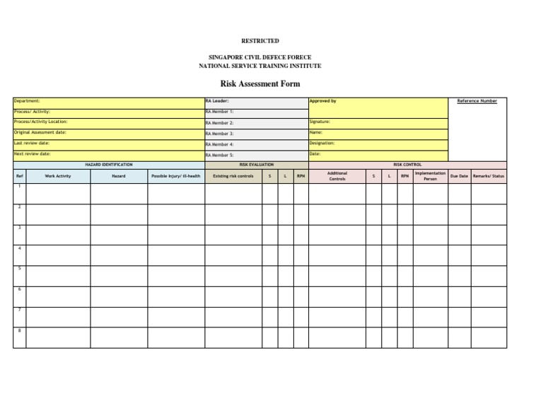 SCDF Training Risk Assessment | PDF | Career & Growth | Social Science